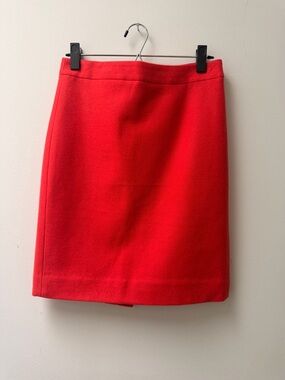 J. Crew Red Pencil Skirt